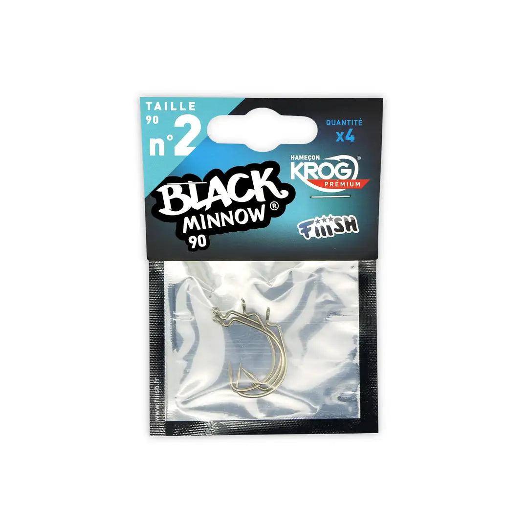 Black Minnow Krog Premium VMC Hooks